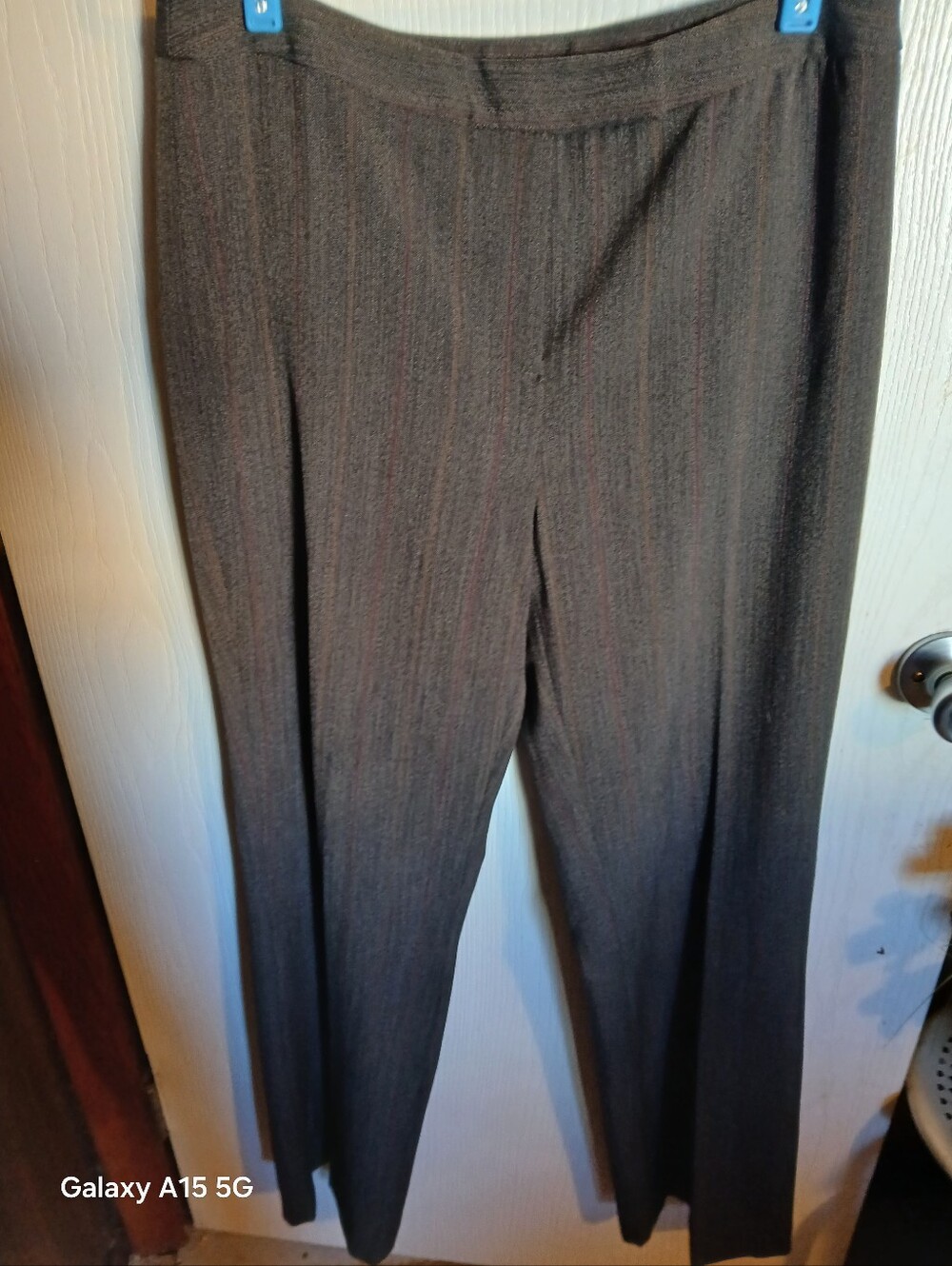 Gray Pinstripe Womens Dress Pants